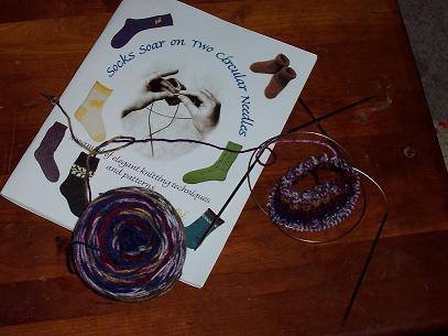 Ooooh a sock! On needles!